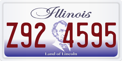 IL license plate Z924595