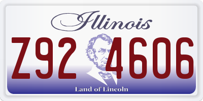 IL license plate Z924606
