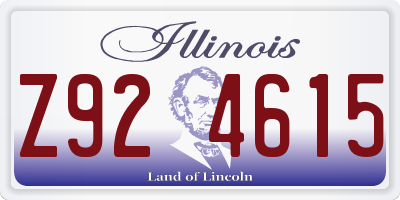 IL license plate Z924615