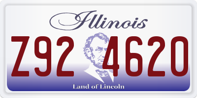 IL license plate Z924620