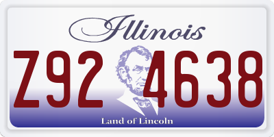 IL license plate Z924638