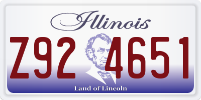 IL license plate Z924651