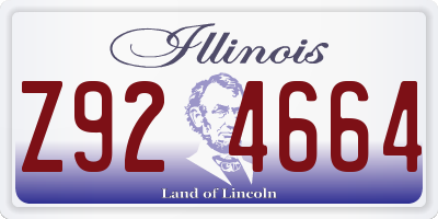 IL license plate Z924664