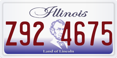 IL license plate Z924675