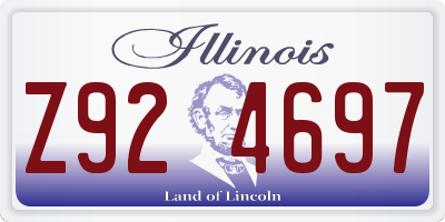 IL license plate Z924697