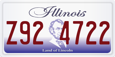 IL license plate Z924722