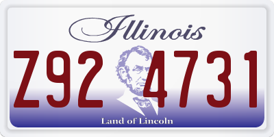 IL license plate Z924731
