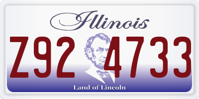 IL license plate Z924733
