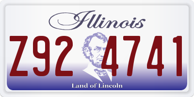 IL license plate Z924741