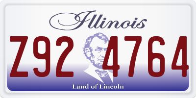 IL license plate Z924764