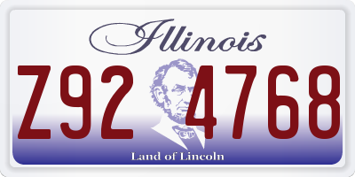 IL license plate Z924768