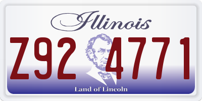 IL license plate Z924771