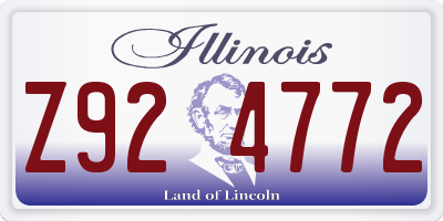 IL license plate Z924772
