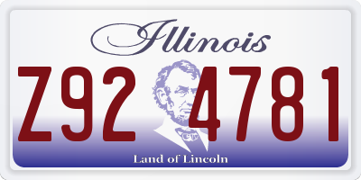 IL license plate Z924781