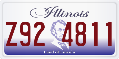 IL license plate Z924811