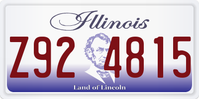 IL license plate Z924815