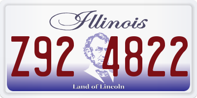 IL license plate Z924822