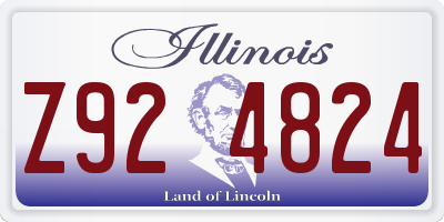 IL license plate Z924824