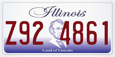 IL license plate Z924861