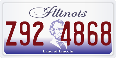 IL license plate Z924868