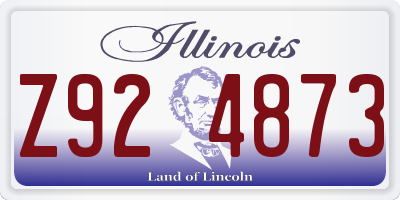 IL license plate Z924873