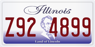 IL license plate Z924899