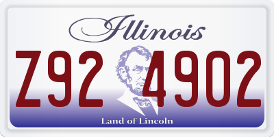 IL license plate Z924902