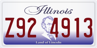 IL license plate Z924913