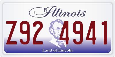 IL license plate Z924941