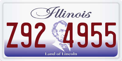 IL license plate Z924955