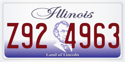 IL license plate Z924963