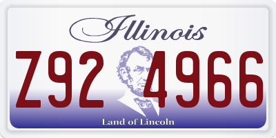 IL license plate Z924966