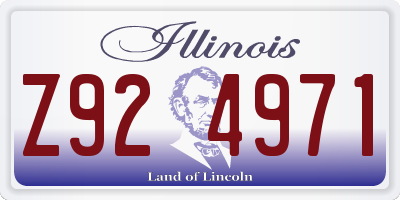 IL license plate Z924971