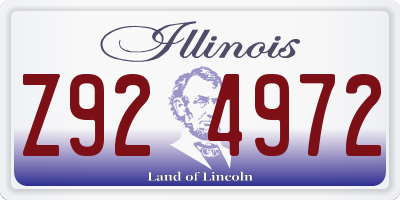 IL license plate Z924972