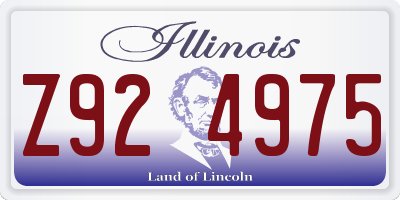 IL license plate Z924975