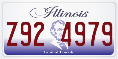 IL license plate Z924979