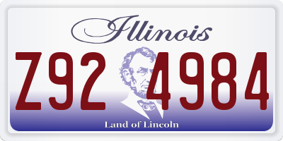 IL license plate Z924984