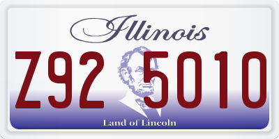 IL license plate Z925010