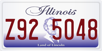 IL license plate Z925048