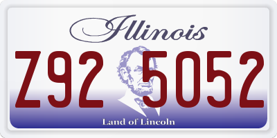 IL license plate Z925052