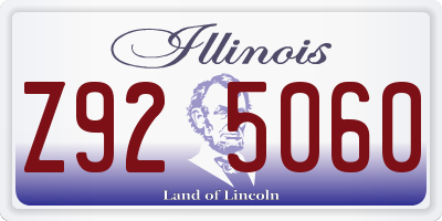 IL license plate Z925060