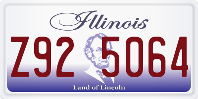 IL license plate Z925064