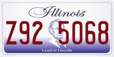 IL license plate Z925068