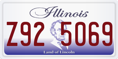 IL license plate Z925069