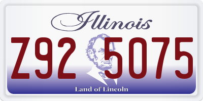 IL license plate Z925075