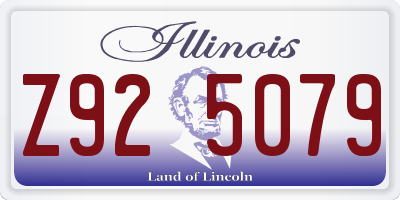 IL license plate Z925079