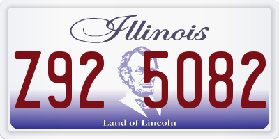 IL license plate Z925082