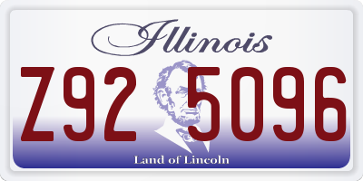 IL license plate Z925096