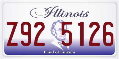 IL license plate Z925126