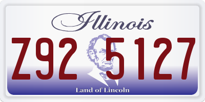 IL license plate Z925127